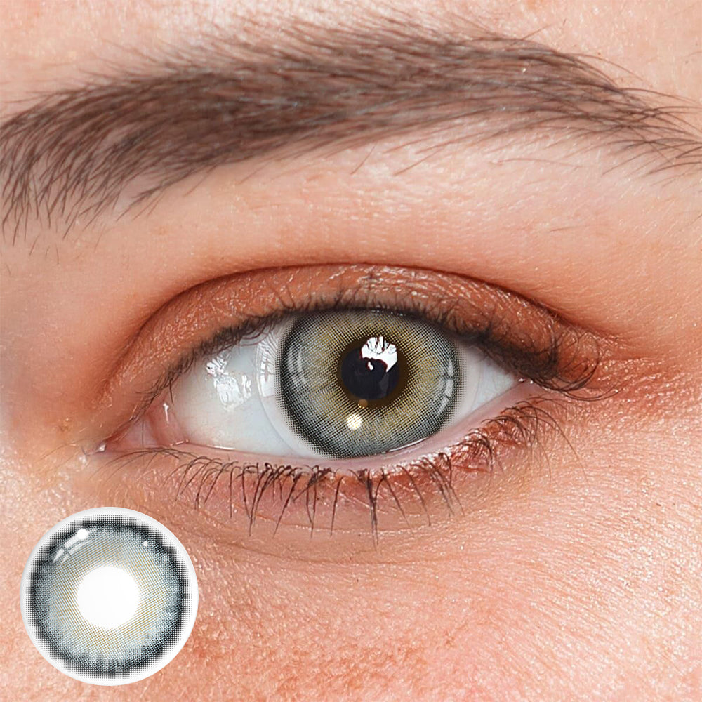 Lentes de contacto de color gris oscuro Lilian