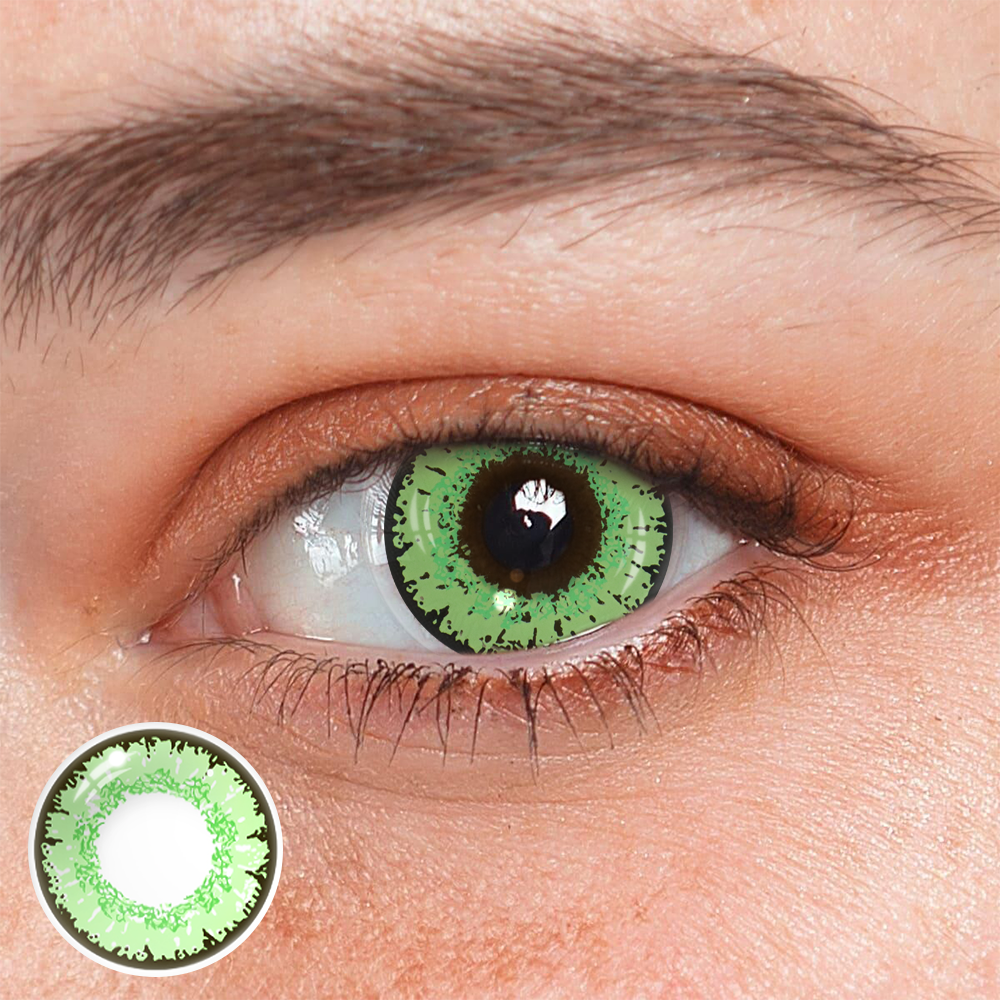 Lentes de contacto de color verde claro Cosplay Queen 
