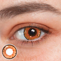 Lentes de contacto de color naranja y marrón de Cosplay Queen 