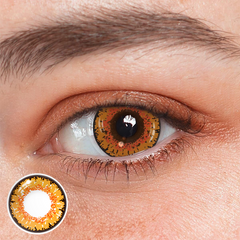 Lentes de contacto de color amarillo y marrón de Cosplay Queen 