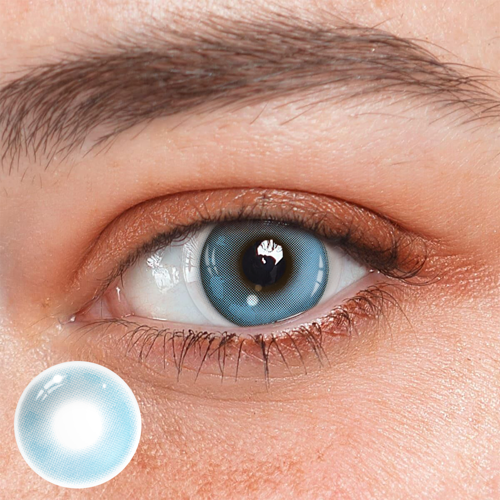 Lentes de contacto de color azul Yara Flowing