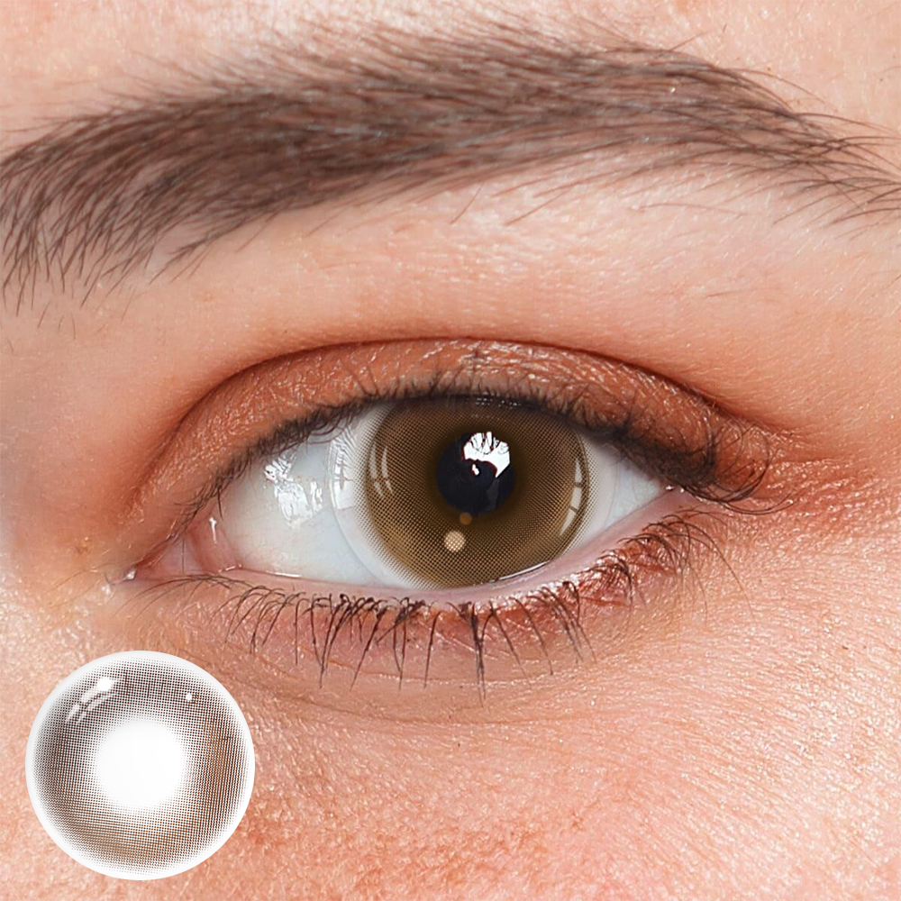 Lentillas de contacto de color marrón café Yara Flowing