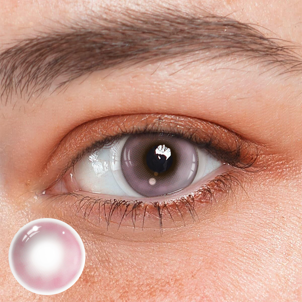 Lentes de contacto de color rosa Yara