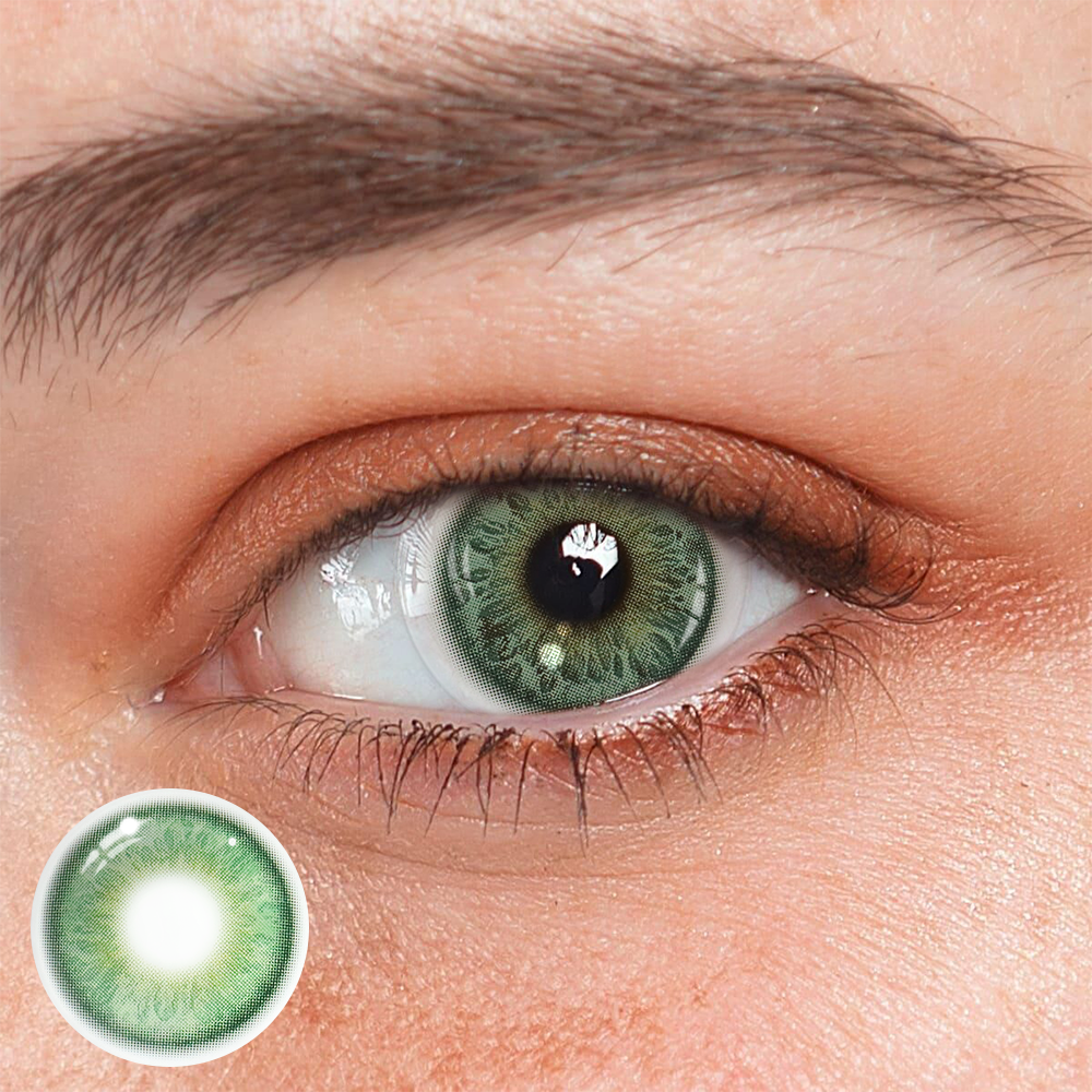 Lentillas de contacto color verde kelly