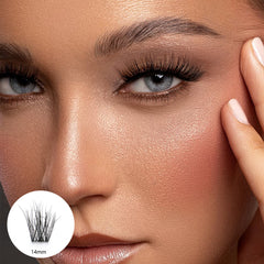 Pestañas negras Luciana - 14 mm