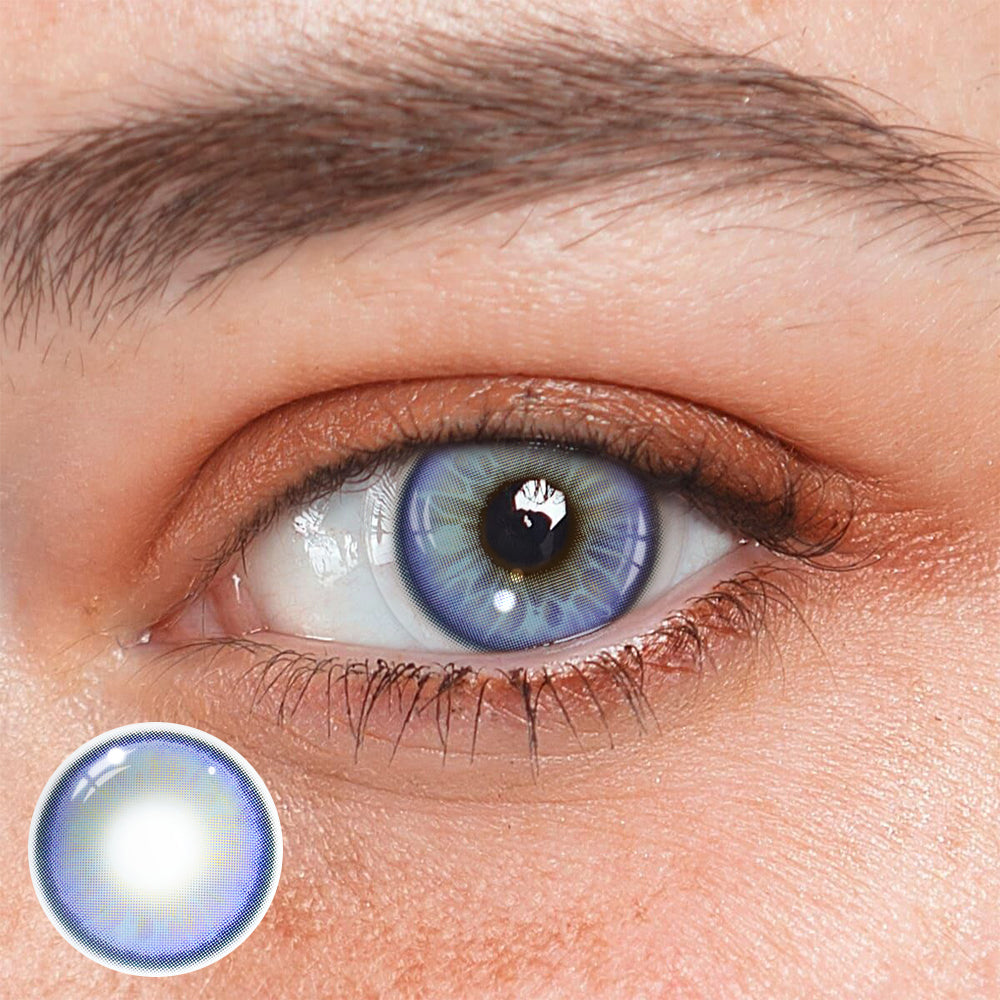 Elvina Purple Colored Contact Lenses