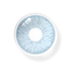Lentes de contacto de color azul mula 