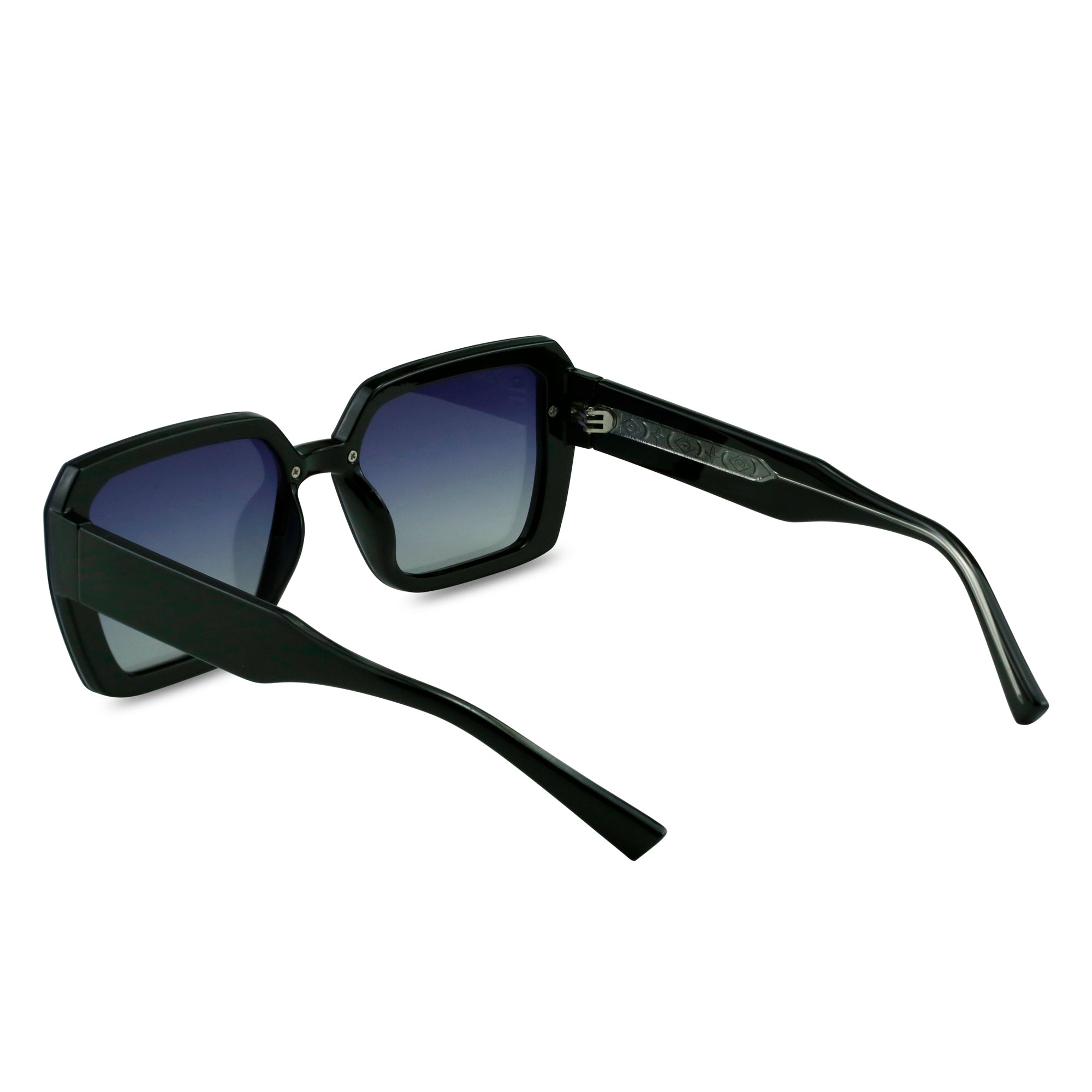 Gafas de sol rectangulares negras Maite 