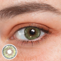 Lentes de contacto de color verde oscuro Cyrene 
