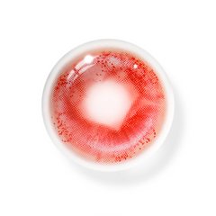 Lentes de contacto de color rojo con pupilas de arena escarlata para cosplay 