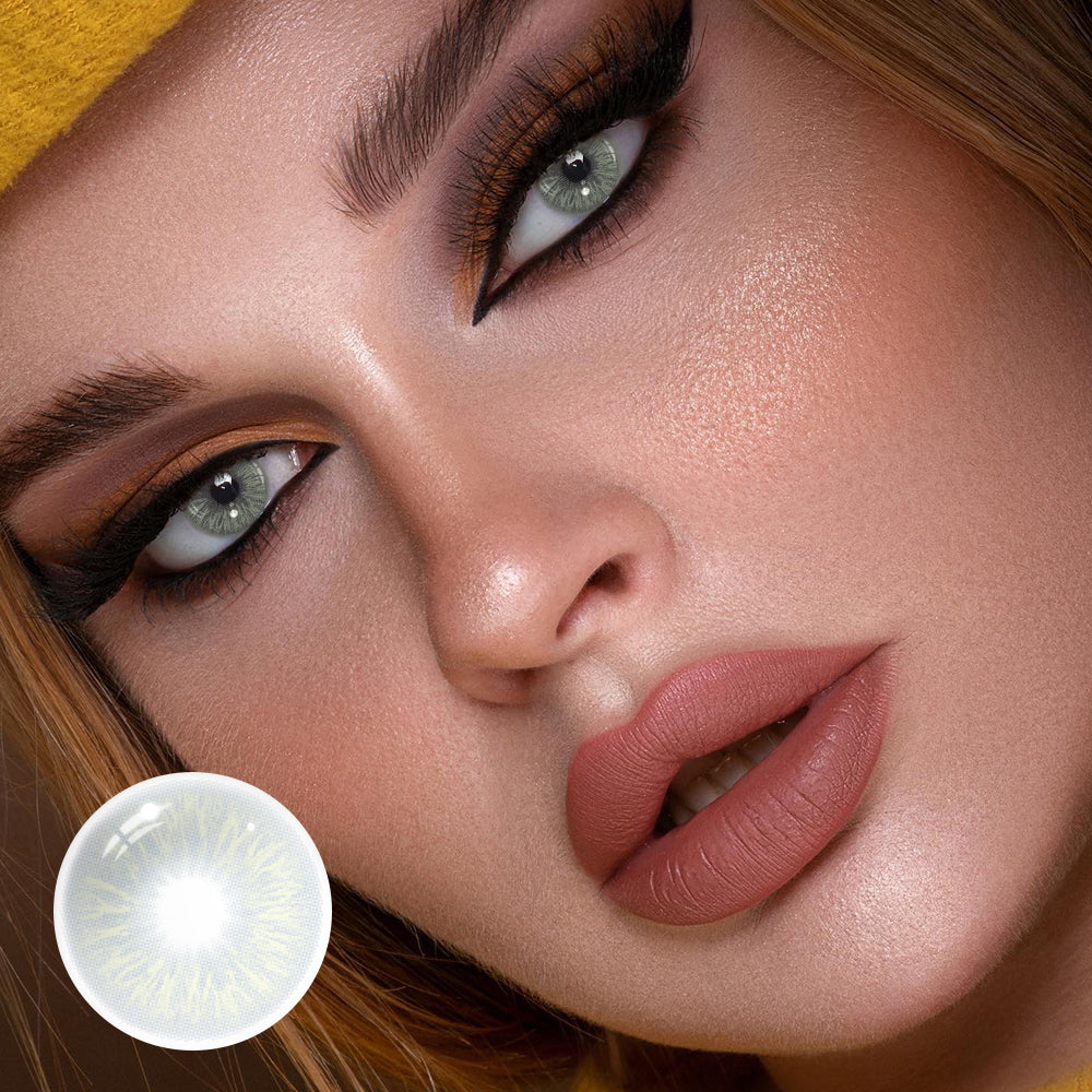 Lentes de contacto de color gris Cyrene Frost