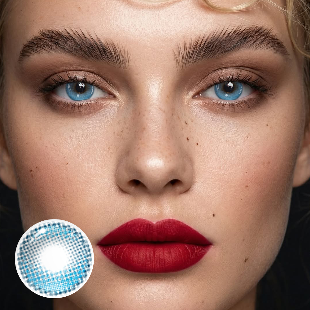 Lentillas de color azul Yara Madien