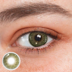 Lentes de contacto de color verde Morena