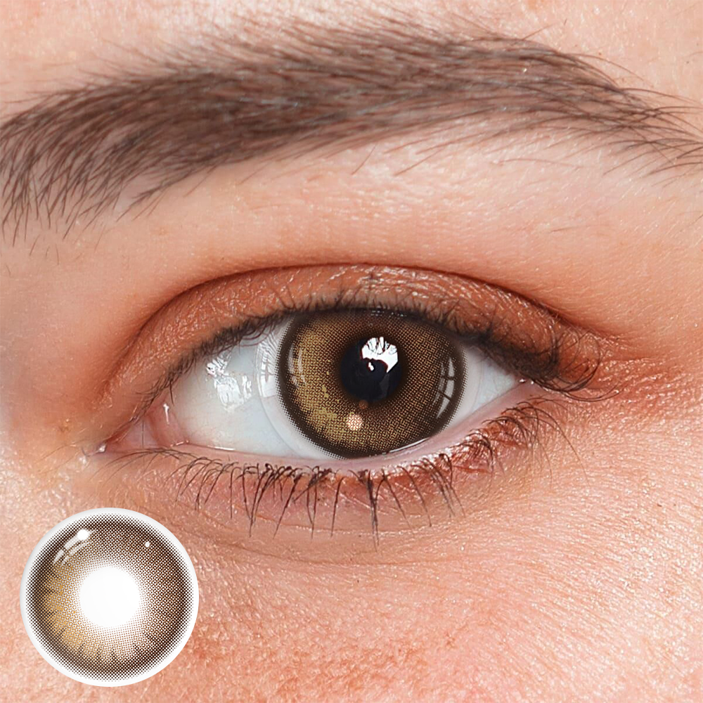 Lentes de contacto de color marrón Yaqoot 