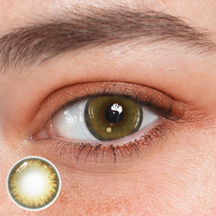 Lentes de contacto de color marrón avellana Pro 