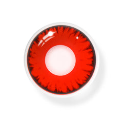 Lentes de contacto de color con prescripción de Lucifer's Eye Red para cosplay 