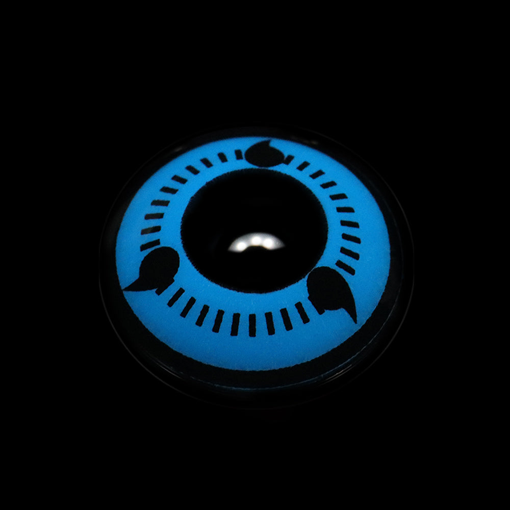 Lentes de contacto de color azul Sharingan de NARUTO para cosplay 