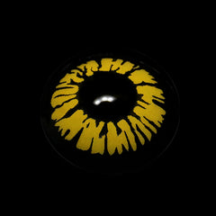 Lentes de contacto de color amarillo para cosplay cyberpunk 