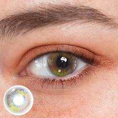 Lentes de contacto de color Cosplay Rio Yellow con prescripción 