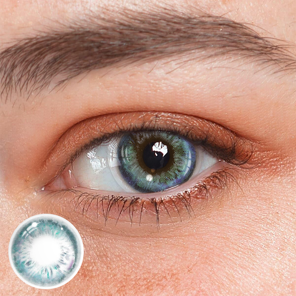 Lentes de contacto de color azul Larimar 