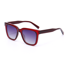 Gafas de sol cuadradas rojas retro Emmanuel 