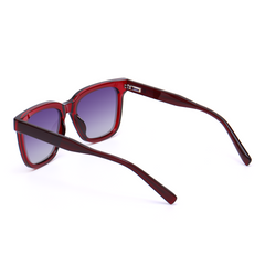 Gafas de sol cuadradas rojas retro Emmanuel 