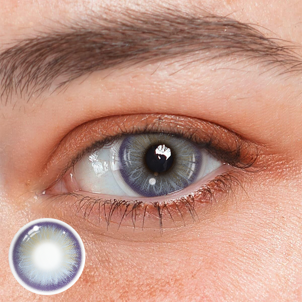 Lentes de contacto de color azul Melania