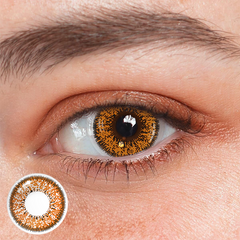Lentes de contacto de color marrón de súcubo para cosplay 