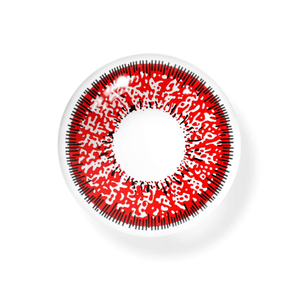 Lentes de contacto de color rojo de súcubo para cosplay 