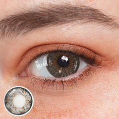 Lentes de contacto de color gris cornalina 