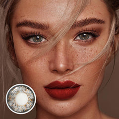 Lentes de contacto de color gris cornalina 