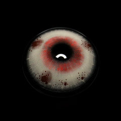 Lentes de Contacto Cosméticos Rojos para Disfraz de Payaso Triste con Lágrimas