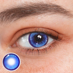 Lentes de contacto de color azul Cosplay Thermo Aura 