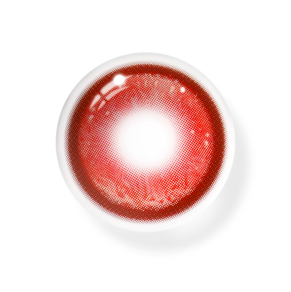 Lentes de contacto de color rojo Cosplay Thermo Aura 