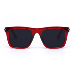 Gafas de sol cuadradas rojas retro Amara 