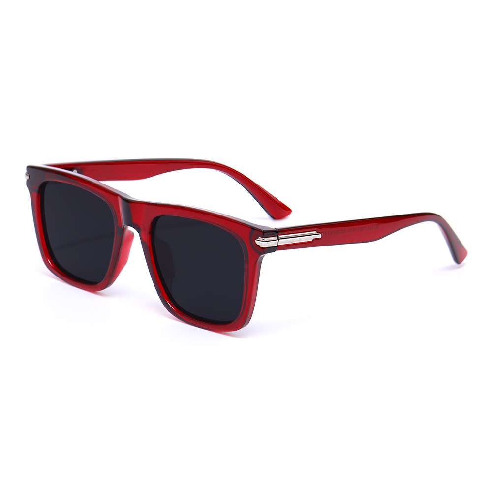 Gafas de sol cuadradas rojas retro Amara 