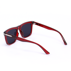 Gafas de sol cuadradas rojas retro Amara 