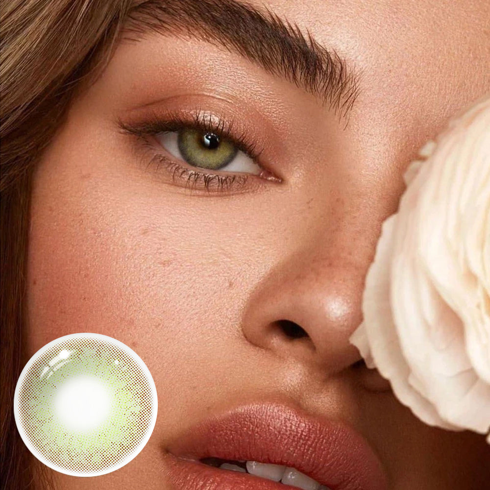 Lentes de contacto de color Wildcat Green con prescripción médica 