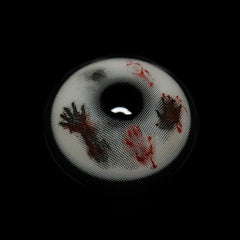 Lentes de contacto de color blanco Bloody Phantom para cosplay