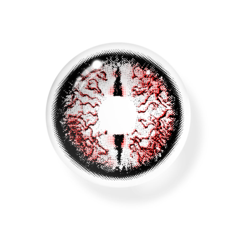 Cosplay Fracture Gray Colored Contact Lenses