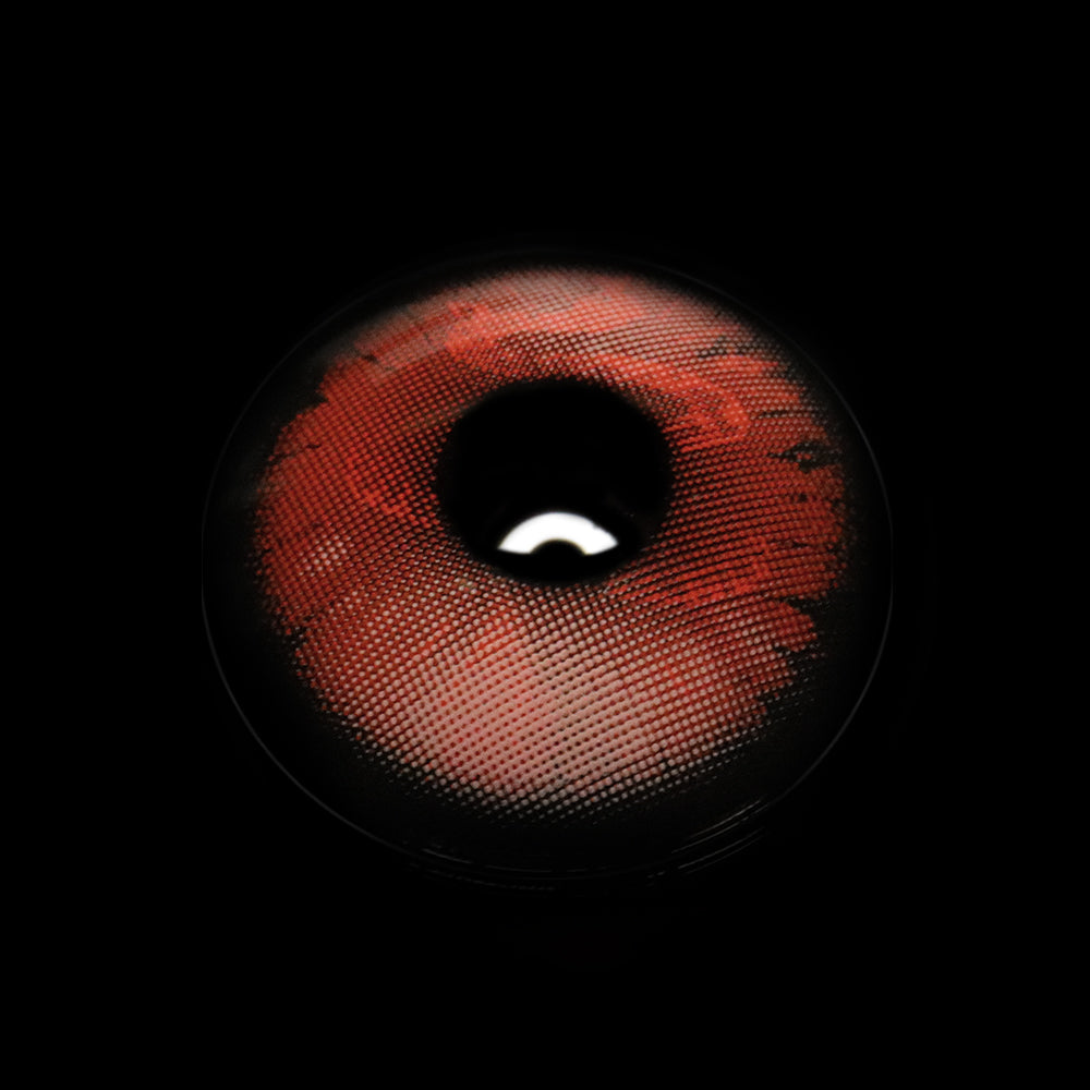 Lentes de contacto de color rojo Espina de Bruja para cosplay