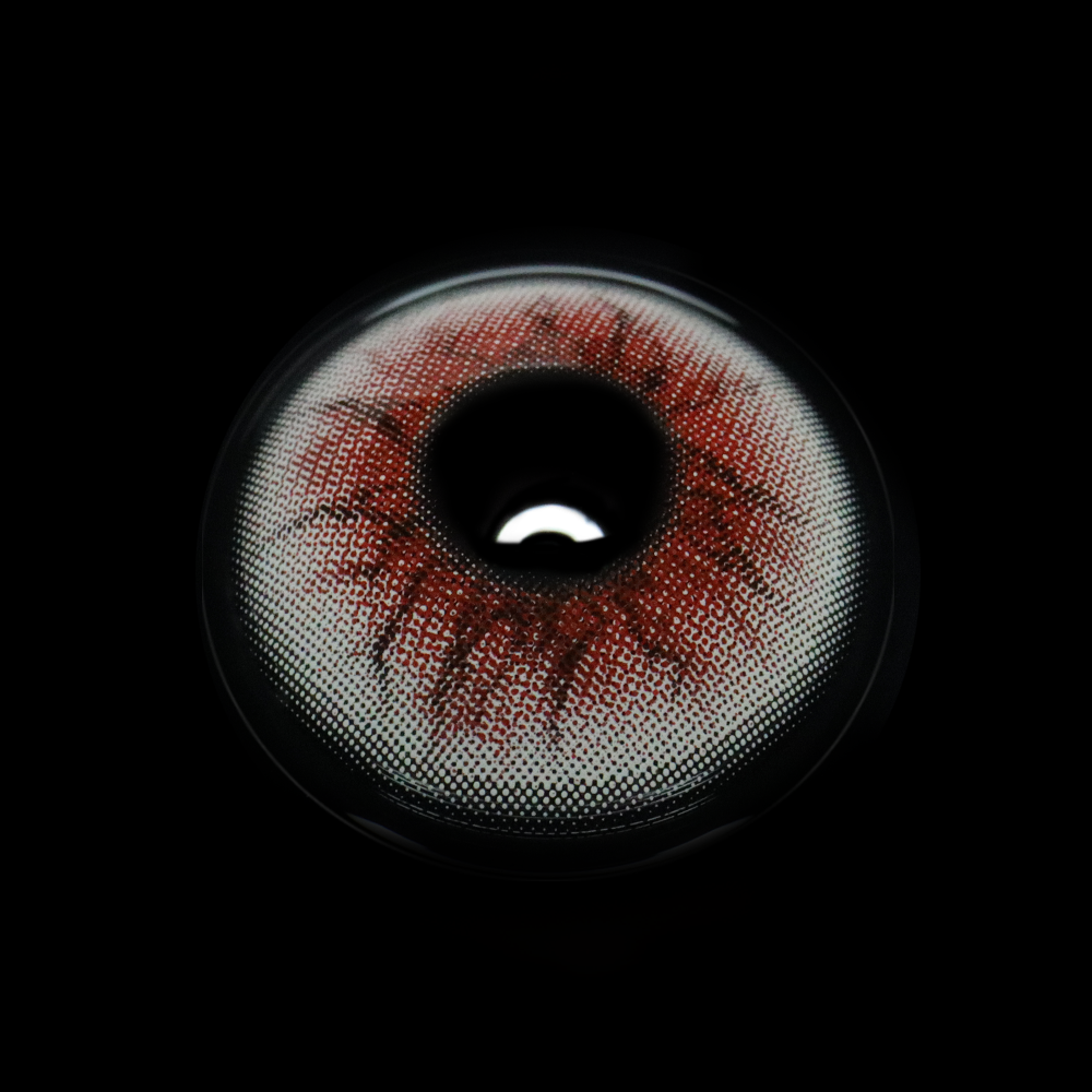 Lentes de contacto de color rojo para cosplay