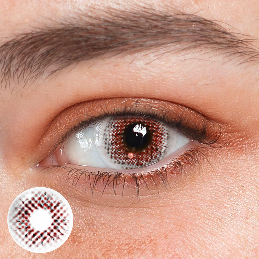 Lentes de contacto de color rojo para cosplay
