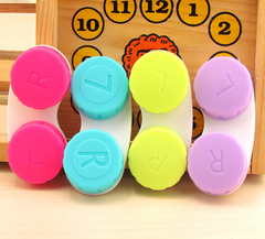 Estuche para lentes de contacto de colores multicolor Candy Colors 