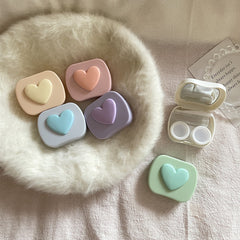 Estuche para lentes de contacto de colores estilo coreano con forma de pez INS 