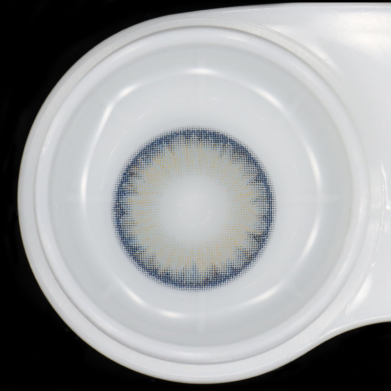 Lentes de contacto de color azul baya susurrante de Ares 