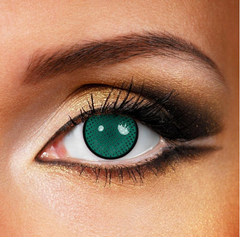 Lentes de contacto de color de malla verde para cosplay 