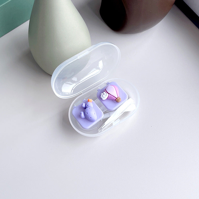 Estuche para lentes de contacto de colores DIY 