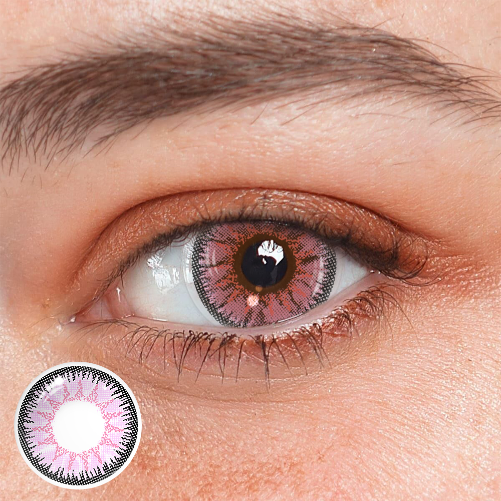 Lentes de contacto de color recetados Vega Pink 
