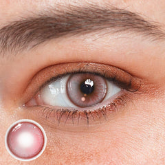 Lentes de contacto de color rosa etéreo para cosplay